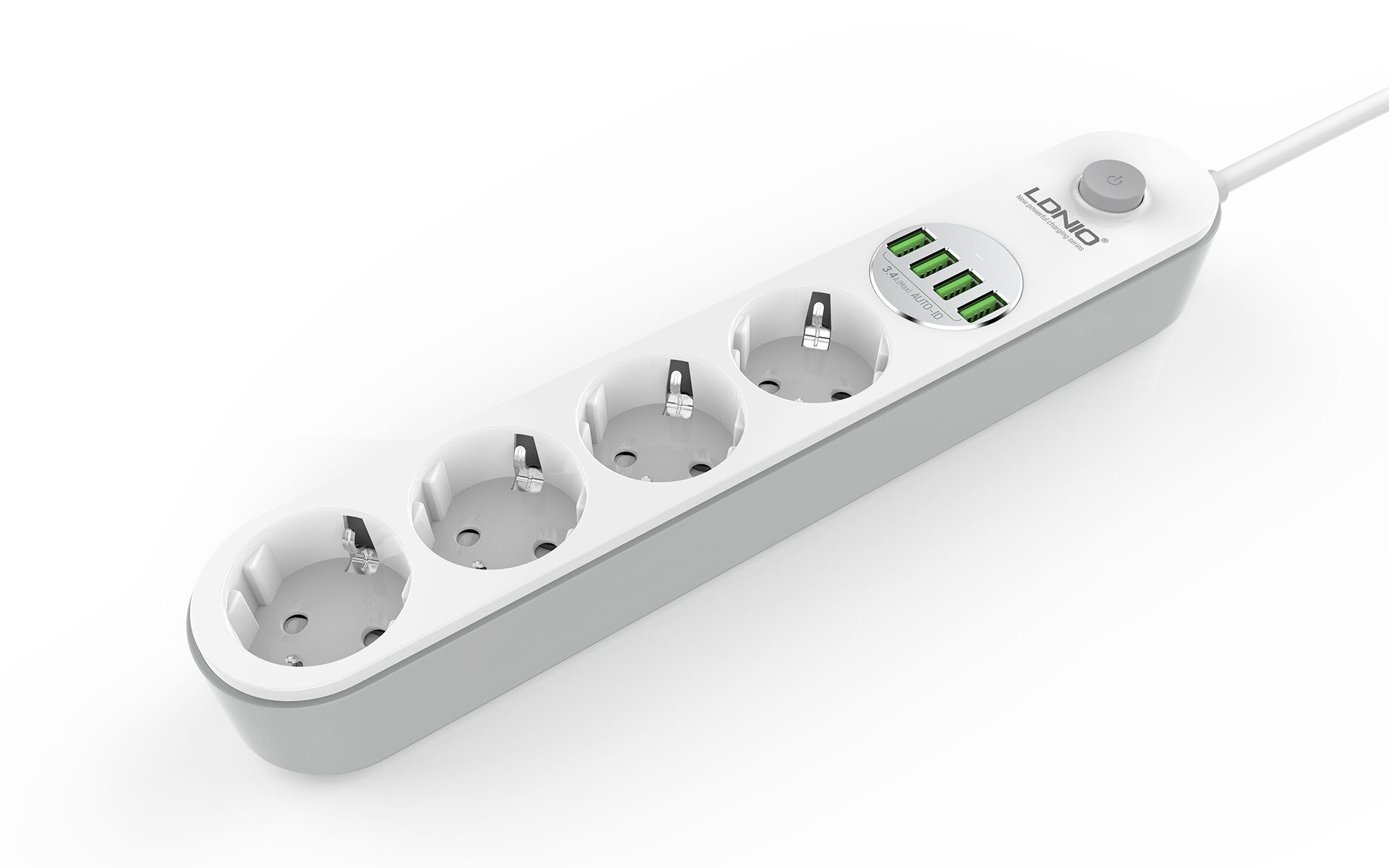 Ldnio 4 Usb + 4 Lü Akım Korumalı Priz Se4432